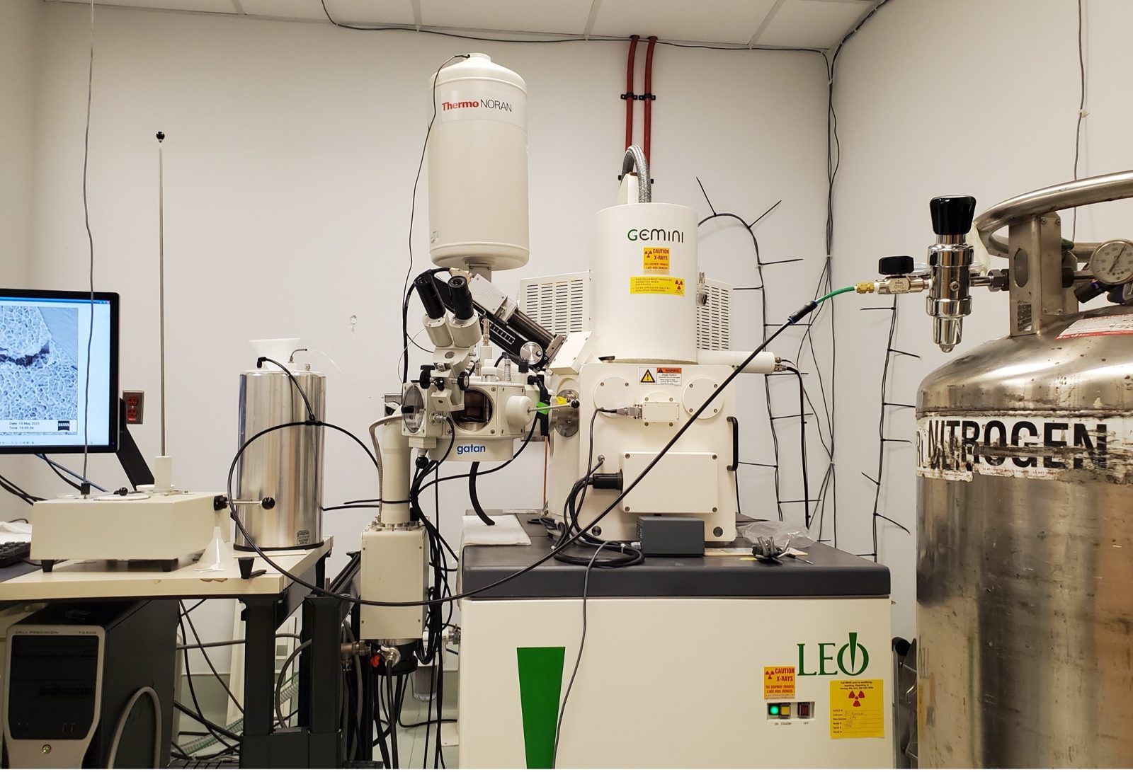 LEO 1525 field-emission scanning electron microscope with Gatan Alto cryo system